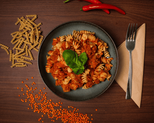 Thunfisch Pasta mit überbackenem Mozzarella